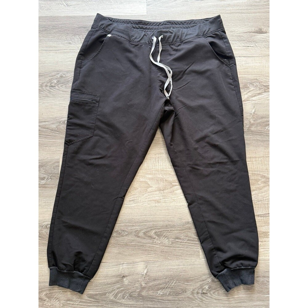 Figs Women Black Scrub Pants XXL